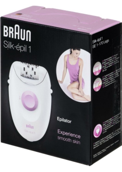 Braun SE1-170 Legs Epilatör Epilasyon Cihazı Kutulu Silk.epil 1 (4915)