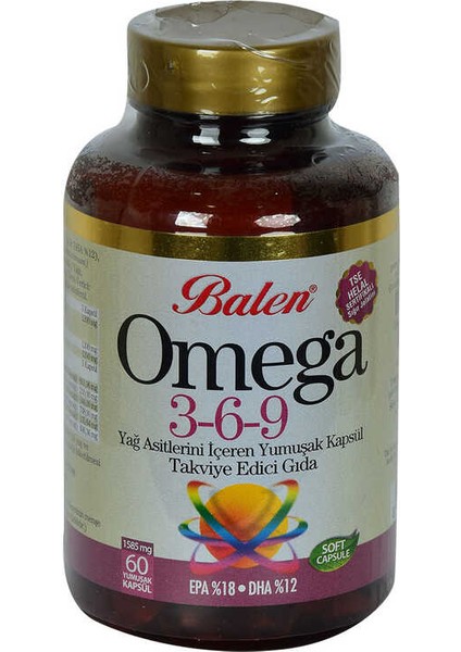 Omega 3-6-9 1585 Mg x 60 Yumuşak Kapsül Epa-18 Dha-12