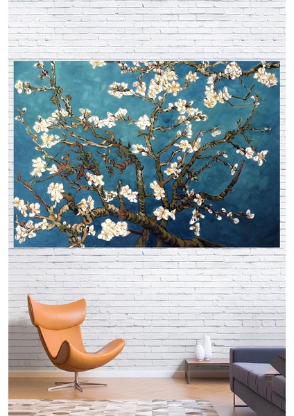 Van Gogh ,blossoming Almond Tree Duvar Örtüsü Duvar Halısı Wall Tapestry