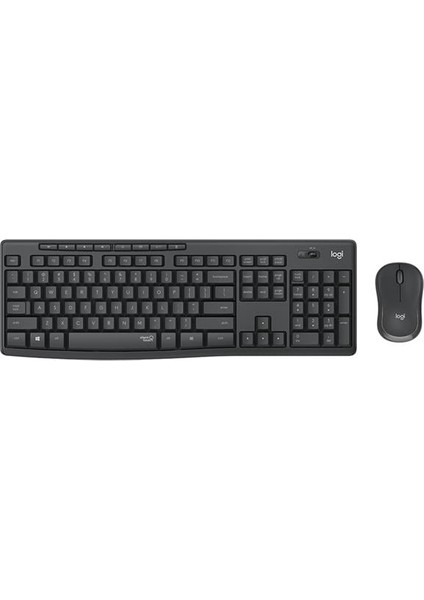 Logitech MK295 Q Tr Siyah Kablosuz Klavye Mouse Set