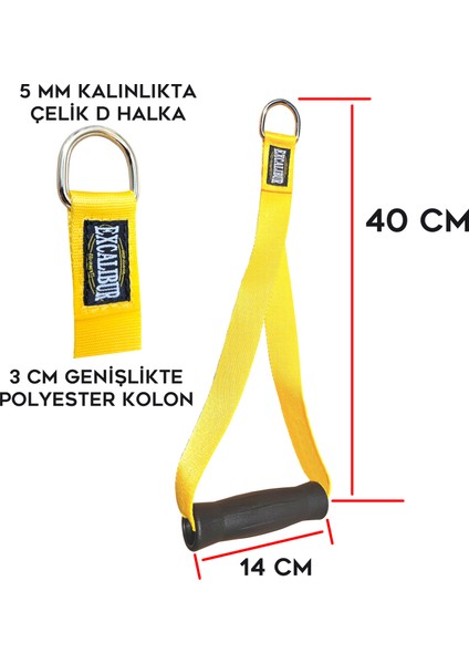Fitness Elcik Sarı Tek - 40 cm fiyatları