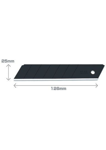 Hbb-5b Ultra Keskin Siyah 25 mm Maket Bıçak Yedeği 5 Li Paket modelleri