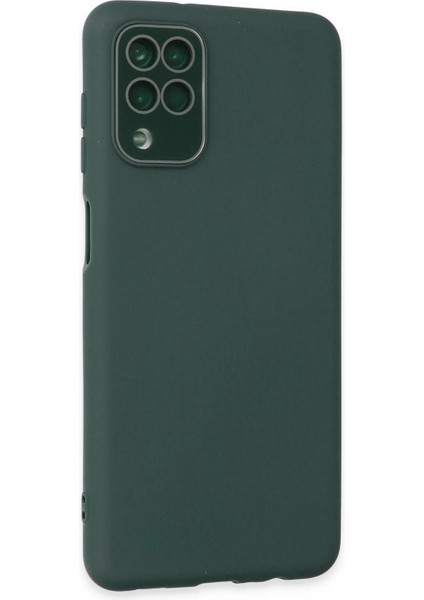 Bfs Samsung Galaxy A22 Kılıf Lansman Glass Kapak - Koyu Yeşil fiyatları
