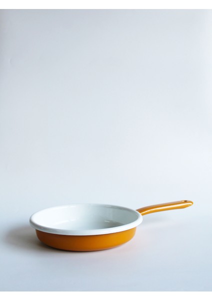 Emaye Tava 18 cm Altınsarı