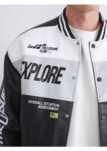 Yeni Sezon Rahat Kalıp Kolej Yaka Logolu Erkek Ceket indirimleri