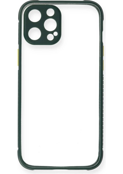 Bfs iPhone 12 Pro Max Kılıf Miami Şeffaf Silikon - Koyu Yeşil fiyatları