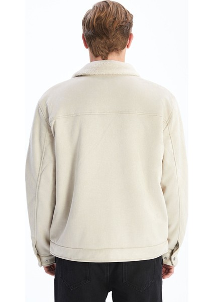 Yeni Sezon Slim Fit Gömlek Yaka Süet Erkek Mont indirimleri
