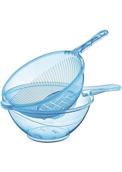 Yuvarlak Çiftli Süzgeç Şeffaf ROYALEKS-ÇNK1501