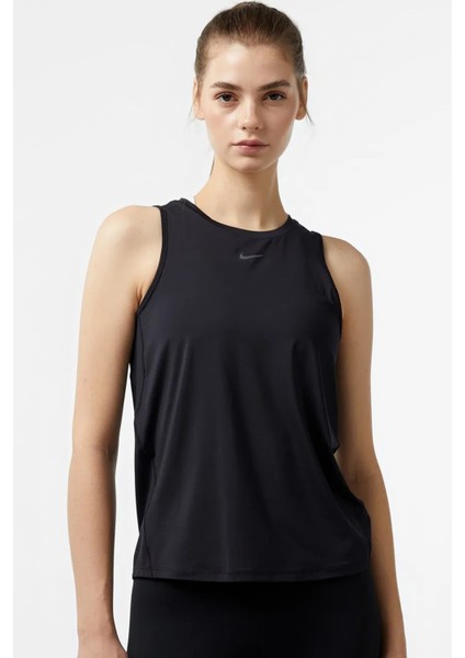 One Classic Dri Fit Tank Top Kadın Antrenman Atleti Siyah