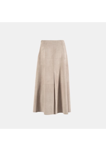 Limited Edition Kadın Pudra Uzun Süet Etek fırsatları