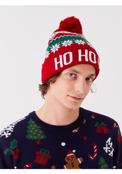 Yeni Sezon Yılbaşı Temalı Erkek Triko Bere