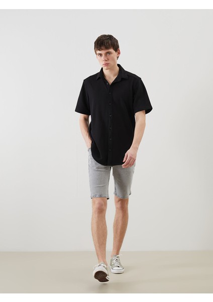 Yeni Sezon Süper Skinny Fit Erkek Jean Şort