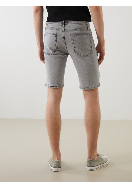 Yeni Sezon Süper Skinny Fit Erkek Jean Şort fırsatları