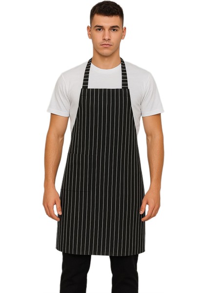 Gabardin Kumaştan Askılı Önlük