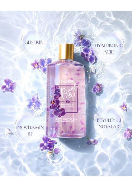 Royal Orchıd Hyaluronic Acid & Provitamin B5 Nemlendirici Yapraklı Duş Jeli 500 ml fiyatları