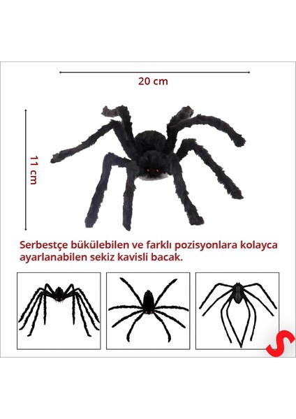 Tüylü Pelüş Örümcek, 20 cm fiyatları