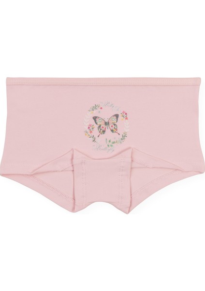 Kız Çocuk Pamuklu Renkli Baskılı Likralı Boxer 3'lü Paket 5852 Renkli fırsatları