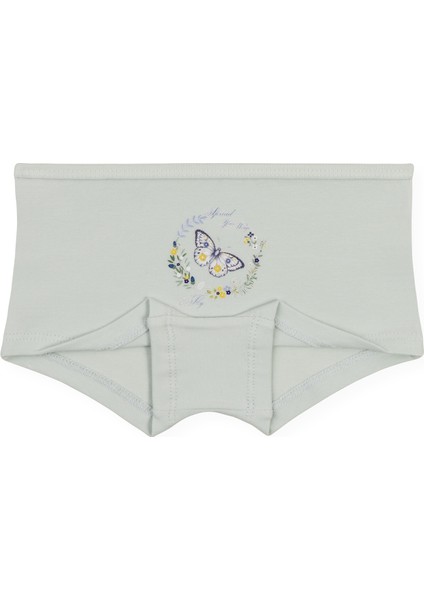 Kız Çocuk Pamuklu Renkli Baskılı Likralı Boxer 3'lü Paket 5852 Renkli indirimleri