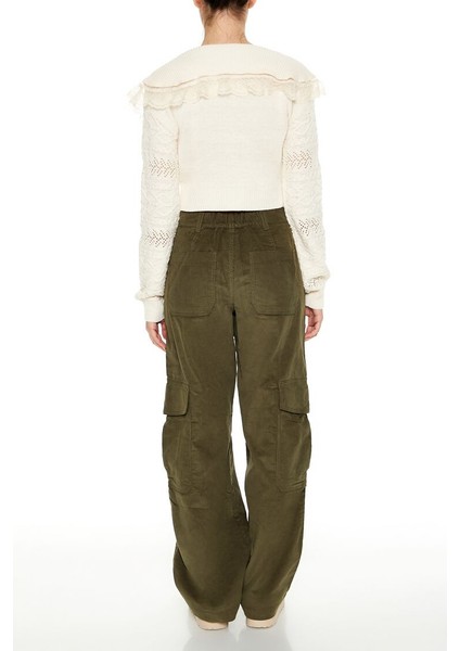 Kadife Straight Kargo Pantolon indirimleri