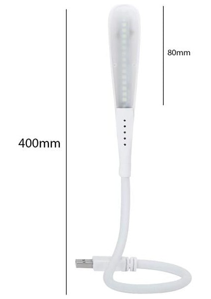 Powermaster PM-24560 14 Ledli Beyaz Esnek USB LED Lamba 3 Kademeli modelleri