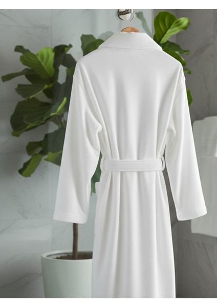 Ultra Yumuşak Micro Cotton Bukle Kumaş Bornoz – Beyaz (1100-1300 Gr) L/xl fırsatları