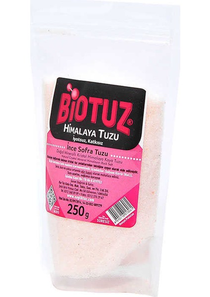 Yemeklik Himalaya Kristal Öğütülmüş Kaya Tuzu Pembe 250 gr fiyatları