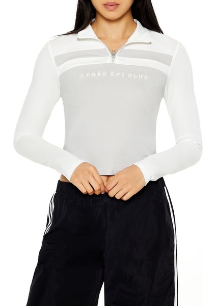 Yarım Yaka Uzun Kollu Tişört