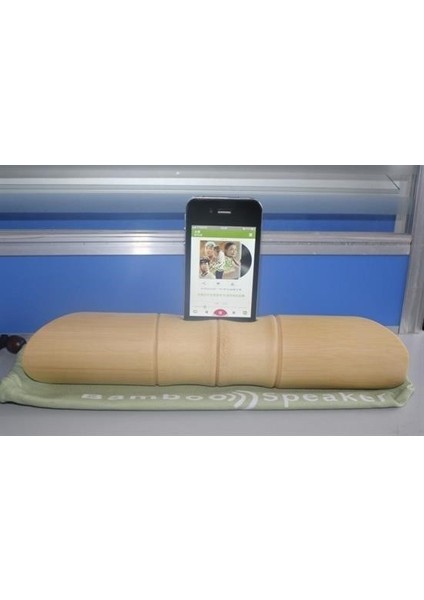Buffer® 6 x 1 cm Girişli Kılıflı Bambu Ağacı Akustik Ses Yükseltici Aparat