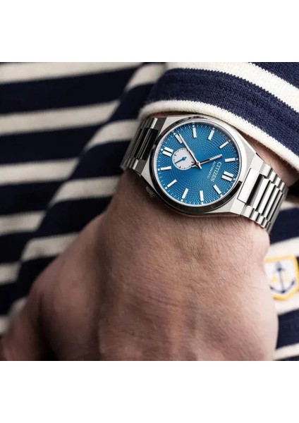 NK5010-51L Erkek Kol Saati | 40 mm Paslanmaz Çelik Kasa, Mavi Dokulu Kadran, Otomatik Mekanizma indirimleri