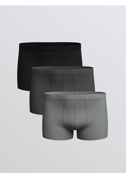 Yeni Sezon Rahat Kalıp Pamuklu Esnek Erkek Boxer 3'lü