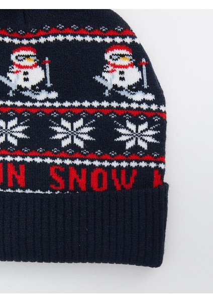 Yeni Sezon Yılbaşı Nakışlı Erkek Bere modelleri