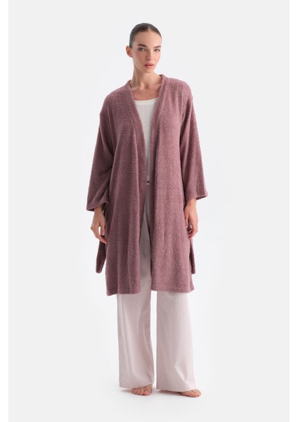 Uzun Kollu Şönil Örme Sabahlık fırsatları