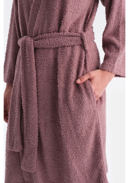 Uzun Kollu Şönil Örme Sabahlık indirimleri