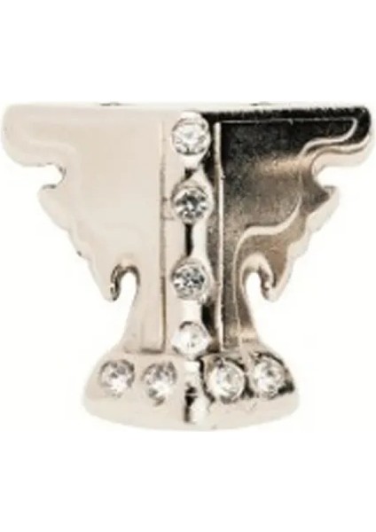 Kelebek Taşlı Sandık Ayağı, Kutu Ayak 3,5 cm - Nikel, 50 Adet