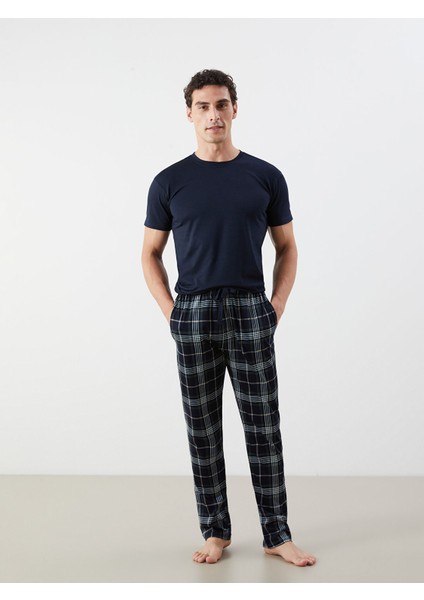 Yeni Sezon Standart Kalıp Ekose Erkek Pijama Alt