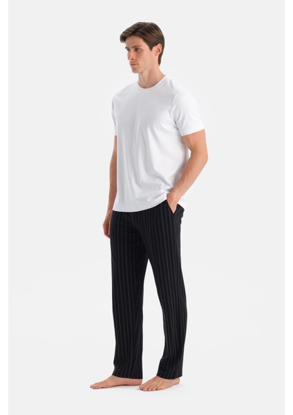 Çizgili Interlok Pantolon modelleri