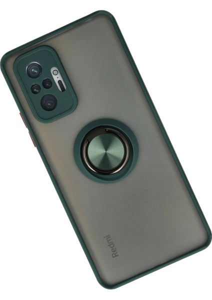 Bfs Xiaomi Redmi Note 10 Pro Kılıf Montreal Yüzüklü Silikon Kapak - Yeşil fiyatları
