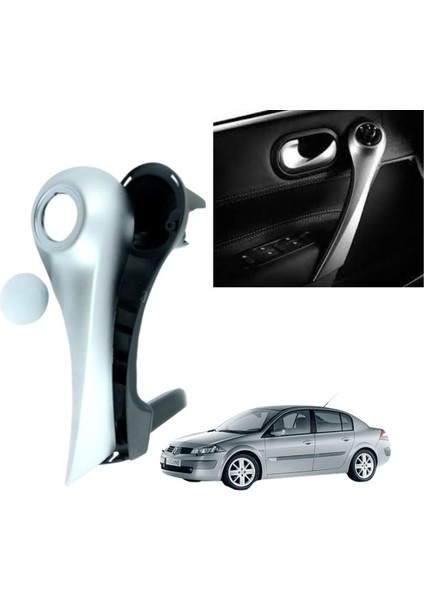 Renault Megane 2 Kapı Iç Çekme Kolçak Sol Taraf Mat Krom 7701476922