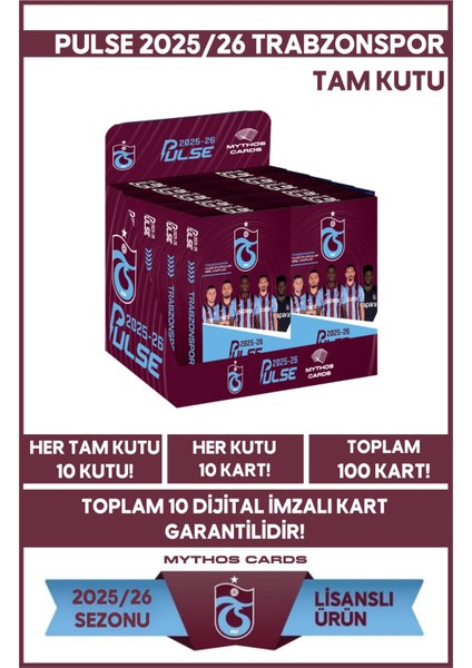 Trabzonspor - Pulse Futbolcu Kartları 2025/26 - Tam Kutu