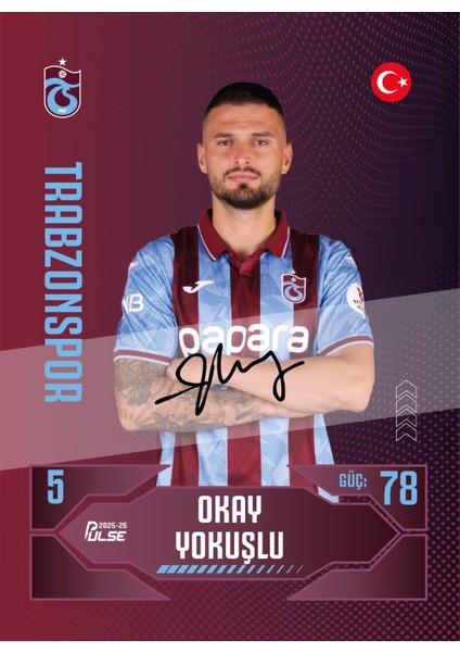 Trabzonspor - Pulse Futbolcu Kartları 2025/26 - Tam Kutu modelleri