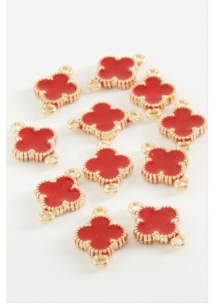 Ds-Derin Çiçek Çift Kulplu Mineli Bileklik ve Kolye Ucu Aparatı 1 Adet-Yeşil