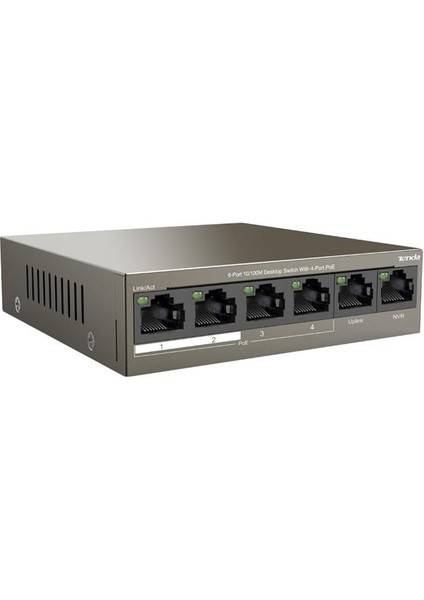 Tenda TEF1106P 2 x Uplink + 4 Port Poe Ethernet Switch 63 Watt fiyatları