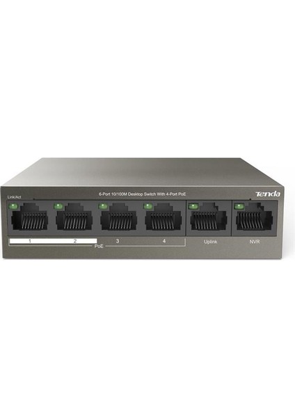 Tenda TEF1106P 2 x Uplink + 4 Port Poe Ethernet Switch 63 Watt modelleri