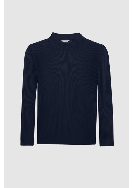 Slim Fit Lacivert Kazak indirimleri