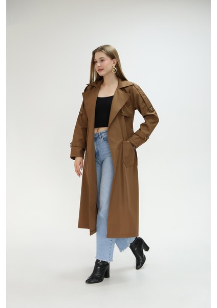 Cepli Kuşaklı Trençkot modelleri