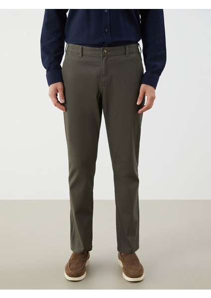 Yeni Sezon Büyük Beden Standart Kalıp Gabardin Erkek Chino Pantolon modelleri