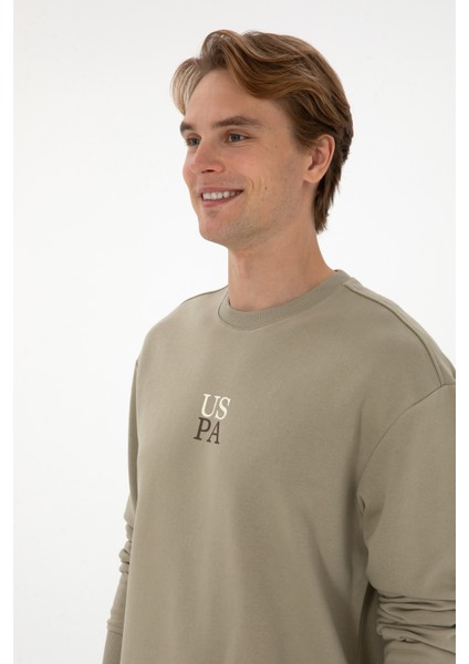 Erkek Açık Haki Sweatshirt 50313760-VR183 fiyatları