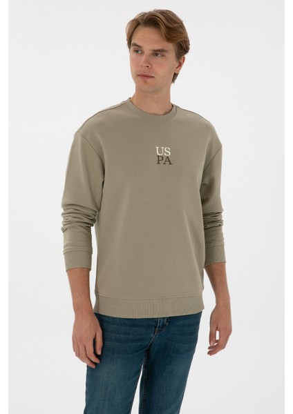 Erkek Açık Haki Sweatshirt 50313760-VR183 modelleri