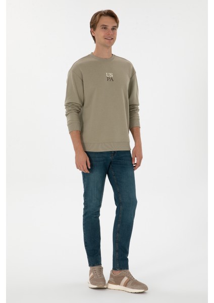 Erkek Açık Haki Sweatshirt 50313760-VR183 fırsatları