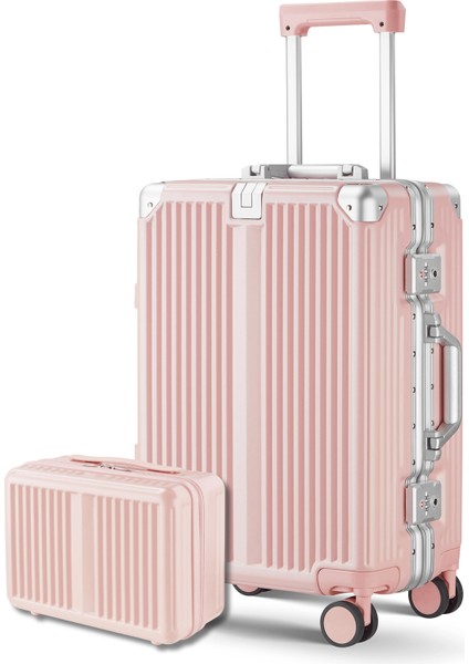 Joya Pc Policarbon 2'li Valiz Seti (Kabin ve Makyaj) Pembe fiyatları